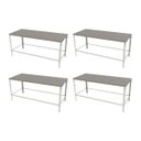 Ver imagem 1 de KIT - 4 Mesa Panificadora Desmontável 800x870x1900 MBR-018 - Braesi