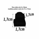 Ver imagem 3 de Kit c/ 100 Batentes 1406 Limitador / Igrejinha / Castelo p/ Vidros 8 e 10mm Janelas Portas Blindex