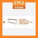 Ver imagem 2 de KIT - 2 Mesa Panificadora Desmontável 900x870x1900 M-190 - Braesi