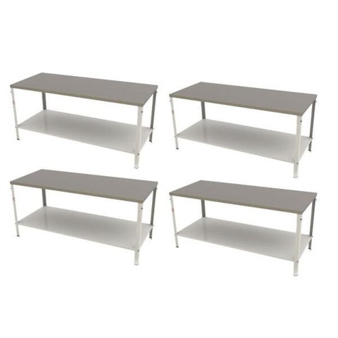 KIT - 4 Mesa Panificadora Desmontável 900x870x1900 M-190 - Braesi