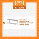 Ver imagem 2 de KIT - 4 Mesa Panificadora Desmontável 900x870x1900 M-190 - Braesi