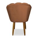Ver imagem 4 de Kit 2 Cadeiras para Penteadeira Quarto Modelo Flor – Balaqui Cor:terracota