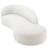 Divã Recamier Orgânico França 160cm Lado Direito Bouclé Branco - Amarena Moveis - 8