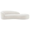 Divã Recamier Orgânico França 160cm Lado Direito Bouclé Branco - Amarena Moveis - 7