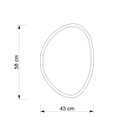 Ver imagem 5 de Espelho Decorativo Orgânico Freijó 43x58cm