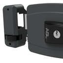 Ver imagem 2 de Fechadura mini AGL ajustável simples 12v interna cinza AGL