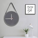 Ver imagem 2 de Relógio Adnet Preto Alça Preta Mostrador Cinza Matt Ponteiro Preto 30 cm