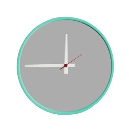 Relógio Round Verde Mostrador Cinza Matt Ponteiro Branco 50 cm - 1