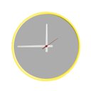 Ver imagem 1 de Relógio Round Amarelo Mostrador Cinza Matt Ponteiro Branco 50 cm