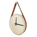 Ver imagem 3 de Relógio Adnet Branco Alça Caramelo Mostrador Branco Ponteiro Preto 30 cm