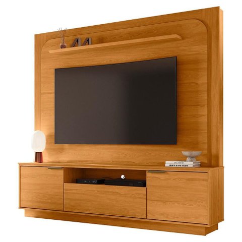 Painel Home Theater Nilo para Tv 75 Pol 2 Portas 200 Cm Cinamomo Madetec