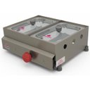 Ver imagem 1 de Molheira 2 Cubas Visor em Vidro á Gás PR-02G - Progás