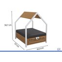 Ver imagem 4 de Caminha Colchão Pet p/ Cão e Gato Casa LI054 Branco Kappesberg