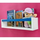 Ver imagem 6 de Prateleira Para Livros Infantis Colorida Nicho de Parede Organizador de Brinquedos 55cm:VERDE