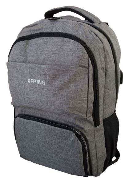 Mochila Masculina Feminina Notebook 15.6 Saída USB Com Carregador - Cinza escuro - 3