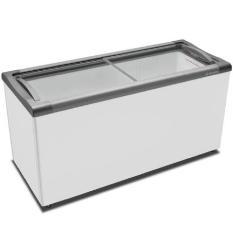 Freezer Horizontal 491L Tampa de Vidro Nf55Sb 127V Metalfrio