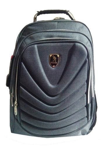 Mochila Usb Cabo De Aço Masculina Escolar Executiva Notebook - Cinza - 2