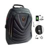 Mochila Usb Cabo De Aço Masculina Escolar Executiva Notebook - Cinza - 5