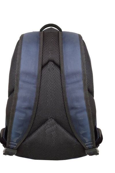 Mini Mochila Bolsa Escolar Forrada Impermeável Reforçada Feminina - Azul escuro - 3