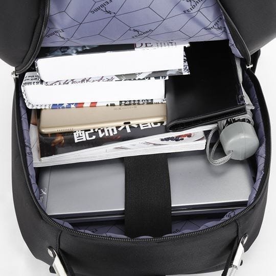Mochila Bolsa Masculino Impermeável Usb Notebook Resistente - Preto - 2