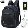 Mochila Bolsa Masculino Impermeável USB Notebook Resistente Com Carregador - Preto - 1