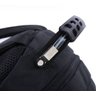 Mochila USB Notebook Cabo de Aço Executiva Preta Impermeável Com Power Bank - Preto - 5