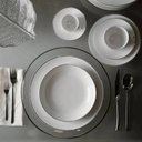 Ver imagem 4 de Jogo 6 Pratos Fundos 20,5cm Branco Porcelana Legacy Silver L