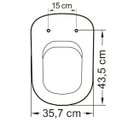 Ver imagem 3 de Assento em Resina Termofixa Soft Close para Louças Vogue Tupan