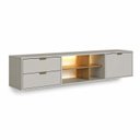 Ver imagem 2 de Rack para TV até 65 Polegadas Suspenso 180cm com LED e 2 Gavetas Mel Arenas Yescasa