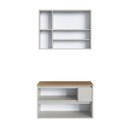 Ver imagem 3 de Conjunto para Banheiro 80cm com Gabinete Suspenso e Espelheira Belarus Art In Móveis