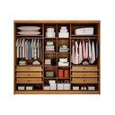 Ver imagem 3 de Guarda Roupa 3 Portas e 6 Gavetas Diamond/londres Plus Neve - Novo Horizonte
