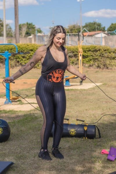 Kit Treinamento Cross Training Unissex Be Stronger: Grip Vênus + Corda de Pular + Bag para - M - 4