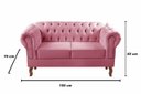Ver imagem 2 de Sofá Namoradeira 2 Lugares Chesterfield Capitonê Dom Pedro - Suede Rosa