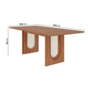 Ver imagem 4 de Conjunto Sala de Jantar 1 Mesa Retangular Tali 210cm 8 Cadeiras Miriti CabeCasa MadeiraOriginals