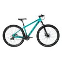 Ver imagem 1 de Bicicleta Aro 29 Alumínio First 24v Freio Disco T15 - Azul:Azul Turquesa/15