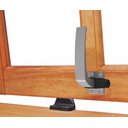 Ver imagem 2 de Fecho Para Janela De Madeira Alavanca Basculante 2 Pçs Cinzq