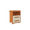 Mesa de Cabeceira Tóquio com 2 Gavetas 100% Mdf:nature Off/white - 2