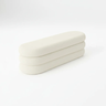 Banco Recamier Baú Organico Cookie 193 Cm Boucle - Zahav':off White/estofado em Tecido Boucle - 4
