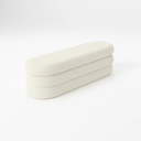 Ver imagem 4 de Banco Recamier Baú Organico Cookie 193 Cm Boucle - Zahav':off White/estofado em Tecido Boucle