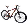Bicicleta Aro 29 Alumínio FIRST SHELBY 24v Freio Disco T17:Preto/Laranja - 2