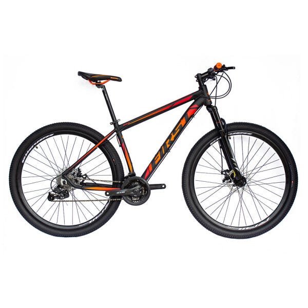 Bicicleta Aro 29 Alumínio FIRST SHELBY 24v Freio Disco T17:Preto/Laranja - 1