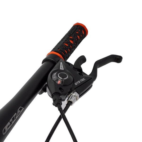 Bicicleta Aro 29 Alumínio FIRST SHELBY 24v Freio Disco T17:Preto/Laranja - 6