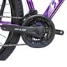 Bicicleta Aro 29 Alumínio GTA 24v Freio Disco T15 Roxa:Roxa - 5