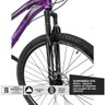 Bicicleta Aro 29 Alumínio GTA 24v Freio Disco T15 Roxa:Roxa - 3