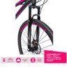 Bicicleta Aro 29 Alumínio GTA 24v Freio Disco T17 Rosa:15 - 7