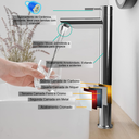 Ver mais imagens de Torneira  para Banheiro Bica Alta Fria Aço Escovado FC-142