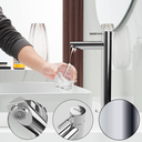 Ver imagem 1 de Torneira  para Banheiro Bica Alta Fria Aço Escovado FC-142