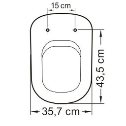 Assento em Polipropileno para Louças Tupan - 4