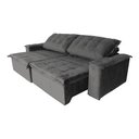 Ver imagem 3 de Estofado Kievi Reclinavel - 2.70 X 1.10:cinza-escuro