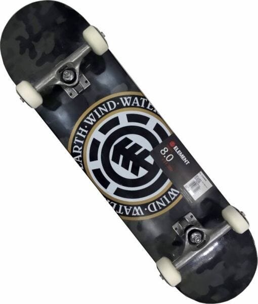 Skate Element Montado Completo Profissional Bark Camo Metallum Next Bs Camuflado - 1